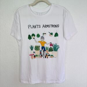 Unfortunate Portrait Shirt Womens Large Lance Armstrong Plants Art Funny Tee